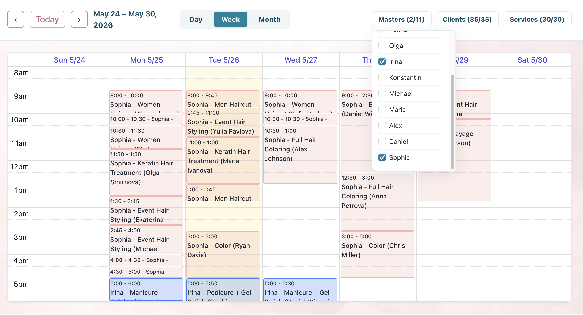Smart Appointment Calendar